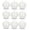 Clear, variant on Charmed Clear Plastic All Occasion Ball Ornaments, 12 Count (1.97")