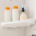 thumbnail image 6 of Yonrjhukm No Drill Corner Shelf, Wall Mounted Shower Caddy, Adhesive Triangle Storage Rack for Bathroom, Kitchen, Toilet, Bathtub, Laundry Room, Waterproof Organizer for Toiletries, 6 of 6