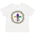 thumbnail image 3 of Inktastic Mardi Gras Fleur de Lis Beads Boys or Girls Toddler T-Shirt, 3 of 5
