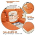 thumbnail image 6 of Topchances Stretch Fabric Solid print Polyester Sofa Slipcovers, Orange, 6 of 9