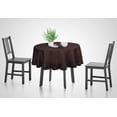 thumbnail image 3 of Vargottam Cotton Table Linens Ruffle Tablecloth, Round Table Cover Protector Solid Tablecloth, Farmhouse Tabletop Washable, Brown-54 Inches Diameter, 3 of 9