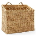 thumbnail image 5 of Casafield 2-Tier Hanging Storage Basket Set, Natural Water Hyacinth Wall Basket, Boho Organizer for Kitchen Pantry, Home Office, Entryway, Bathroom, 5 of 7