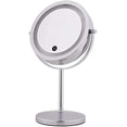 thumbnail image 1 of Mirrors Compatible with Bedroom Makeup Mirror with Lights LED Magnification 10X/1X, Double-Sided Illuminated Lighted Magnifying Countertop Tabletop Vanity Mirror, 1 of 7