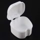 thumbnail image 5 of 2X Blanco Estuche de Dentadura , Copa de Dentadura con Colador, Caja de Baño de Dentadura Caja de Almacenamiento de Dientes Falsos con Cesta Soporte de Contenedor Neto para Viajes, 5 of 5