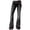 Black, variant on Vintage Side Button Mid Rise Jeans Womens Micro Flare Denim Pants Casual Daily Long Trousers Fashion Boot Cut Jeans for Woman Retro Style