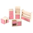 thumbnail image 2 of Muebles de casa de muñecas de madera coloridos, Mini simulación realista Muebles de casa de muñecas de madera Muebles de casa de muñecas Los mejores de su clase, 2 of 9