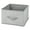 Gray, variant on mDesign Foldable Fabric Bin for Cube Organizer - 10 Pack - Cream/Espresso Brown