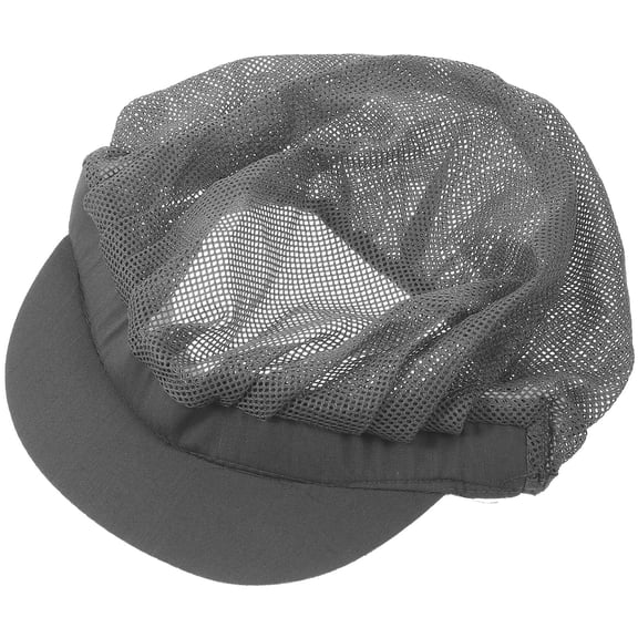 DINHEAROM 1Pcs Cooking Cap Grey Cotton Unisex Chef Hat for Chefs and Waiters in Kitchens