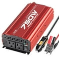 thumbnail image 1 of Inversor de corriente POTEK 750 W DC 12 V a AC 115 V con puerto USB, 1 of 7