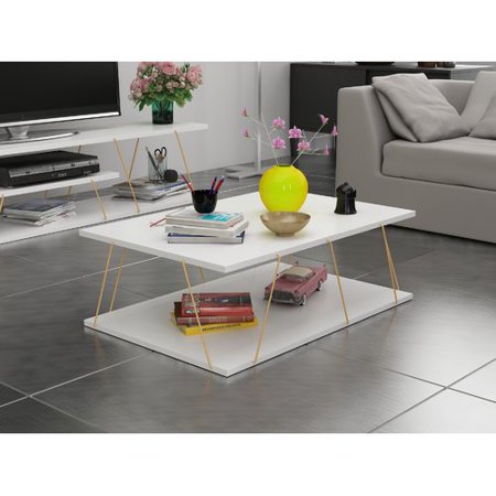 Gold Antique Coffee Table - Brayden Studio Colette Coffee Table
