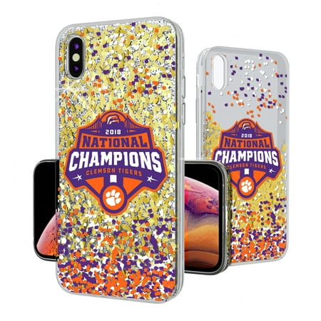 Clemson Tigers College Football Playoff 2018 National Champions iPhone Glitter (Best College Football App For Iphone)