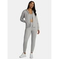 thumbnail image 2 of Athletic Works Women's and Women's Plus ButterCore Zip Up Hoodie, Sizes XS-4X, 2 of 6