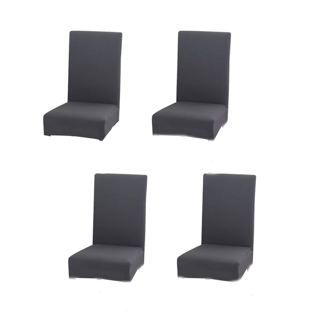 Injueey Fundas elásticas reutilizables para sillas de comedor, tamaño Universal, resistentes a las arrugas y duraderas, 4 piezas Decoración del hogar