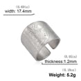 thumbnail image 1 of Anillo de acero inoxidable con forma de pentagrama y tetragrammaton para brujería, anillo de dedo con forma de pentáculo para hombre, amuleto de protección de poder antiguo, joyería, 8, plata, 1 of 5