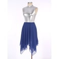 thumbnail image 4 of YiZYiF Costume de Danse Lyrique Ourlet Asymétrique Contrasté Robe Tunique Bleue 2 m, 4 of 7