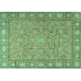 thumbnail image 1 of Ahgly Company Indoor Rectangle Persian Turquoise Blue Traditional Area Rugs, 6' x 9', 1 of 4