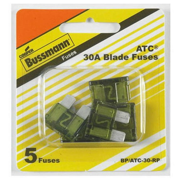 COOPER BUSSMANN ATC-30 FUSE, BLADE, 30A, 32V, FAST ACTING (5 pieces)