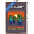 thumbnail image 3 of Minecraft - Zombies Around Wall Poster, 22.375" x 34", Framed, 3 of 3