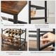thumbnail image 4 of VASAGLE Carrito con Ruedas, Carrito de Cocina, 40 x 60 x 82 cm, Carrito de Servicio con Soportes para Vasos y Botellas, Estilo Industrial, Marrón Rústico y Negro, 4 of 5
