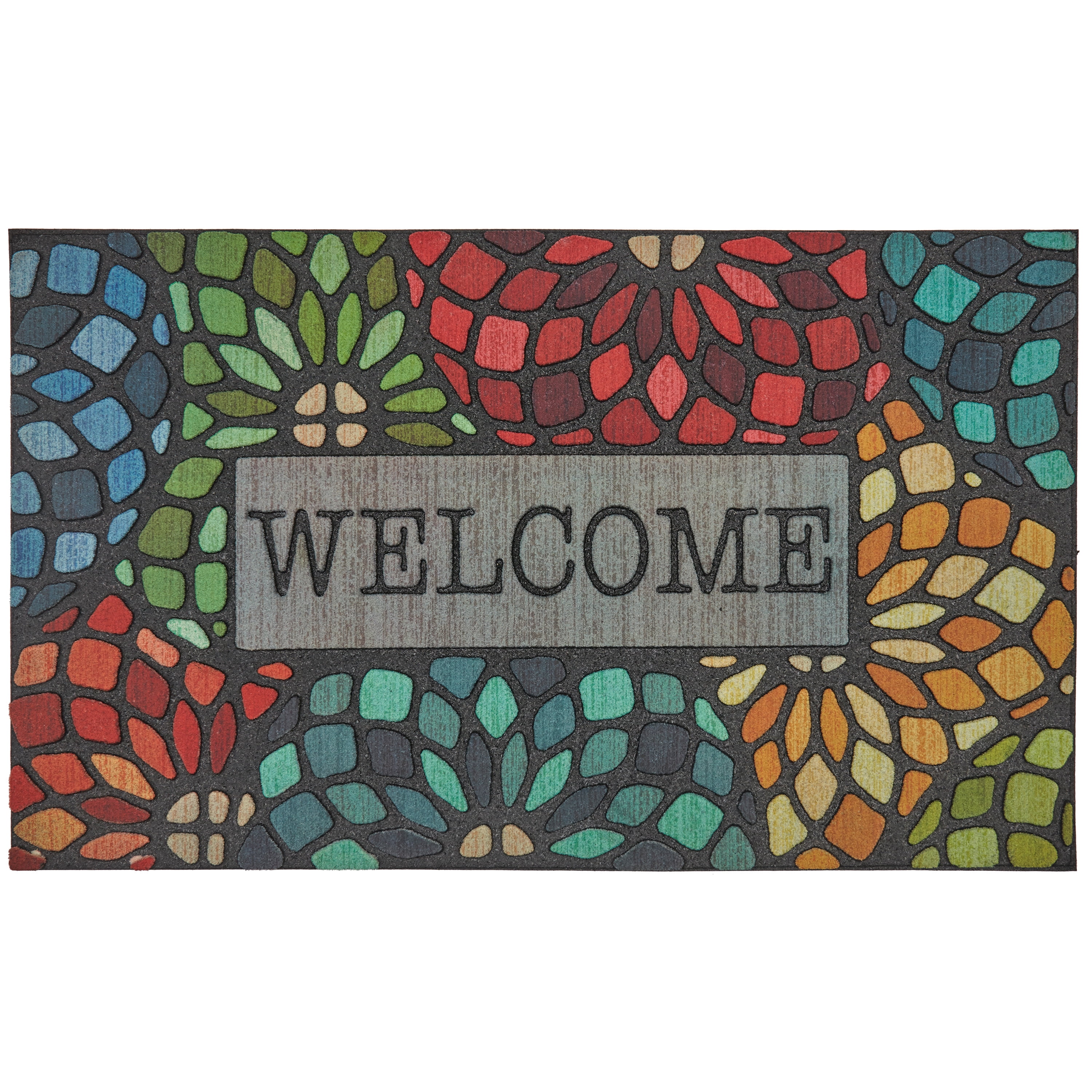 Mohawk Home Doorscapes Mat Stained Glass Floret Mat Scatter, 1