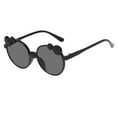 thumbnail image 2 of Only Moment Black Sunglasses Womens Trendy Retro Polarized Aviator Sunglasses Womens Mens Plastic 90s Design Small Cat Eye Sun Glasses UV Protection Y2k Trendy Narrow Shades One Size, 2 of 3