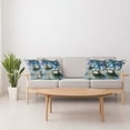 thumbnail image 4 of Ambesonne Animal Throw Pillow Cover 4 Pack, Blue Art Savannah Tigers, 16", White Black Blue, 4 of 7