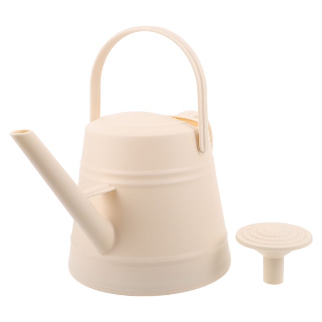 KALLORY Regadera Ergonómica Beige Con Boquilla Extendida Para Eficiente De Plantas Y Suculentas