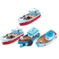 thumbnail image 4 of Miangastore 4pcs Resin Boat Models Miniature Mediterranean Fish Boats Crafts(Random Style), 4 of 8