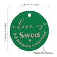 thumbnail image 6 of Inkdotpot Rose Gold Foil Paper Hang Tag Love Is Sweet Wedding Favor Tag 50 Piece, 6 of 7