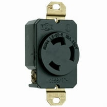 Legrand L630RCCV3 Pass & Seymour Locking Outlet, Black, NEMA L6-30r, 250-Volt - Quantity 1
