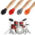 thumbnail image 4 of 2Pcs Drum Stick Head Rubber Sleeve Drumstick Mute Silencer Practice Accessories, 4 of 7