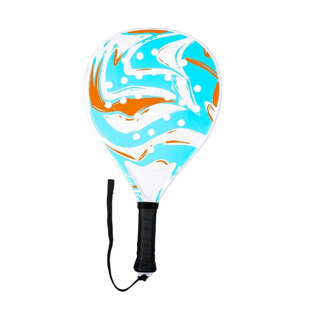 Almencla Beach Tennis Padel Racket Outdoor Paddle Tennis Racquet for Men Women Junior Blue