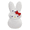 White, variant on Yanxiao 8" Easter Bunny Stuffed Animals, Easter Cartoon Characters Limited Bunny Plush Toys, Easter Basket Stuffers Egg Fillers Party Supplies Toys for Easter Home, Indoor and Basket Decorations