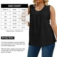 thumbnail image 6 of Oryer Womens Plus Size Tank Tops Loose Fit Tunic Blouses Sleeveless Tops, 6 of 6