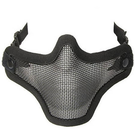 ALEKO PBM209BK Air Soft Protective Mask with Mesh Wire, Half Face Coverage, Black