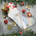 thumbnail image 5 of Coolnut Old Tile Wood Pattern Christmas Stockings, Personalized Large Christmas Stocking, Cute Snowflake Stockings 18" Xmas Stocking for Xmas Decorations Xmas Gifts, 5 of 7