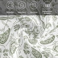thumbnail image 5 of Boho Sage Green Floral Cloth Napkins, Vintage Farmhouse Paisley Plant Washable and Reusable Dinner Napkins Set of 6, Table Napkin for Kitchen Party Birthday Wedding Hotel Housewarming 20"x20", 5 of 8
