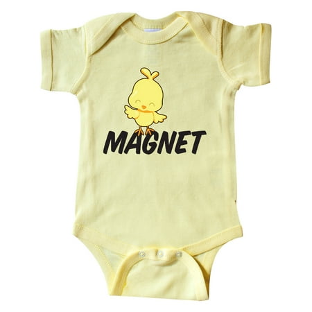 

Inktastic Im a Chick Magnet Gift Baby Boy Bodysuit