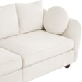 thumbnail image 5 of Carolayne 90‘’ Modern 3 Seater Upholstered Sofa with 2 pillows for Living Room, Beige, 5 of 9