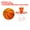 Orange, variant on Uxcell Silent Basketball No Noise High-Density Foam Dribbling Indoor Basketball with Net for Quiet Dribbling Green NO.3