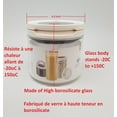 thumbnail image 1 of Anya High borosilicate Glass Air-tight 0.5 L Moisture Proof One Handed Canister, 1 of 7