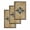 Brown, variant on Farmhouse Flowers Kitchen Dish Towels for Drying Dishes Set of 3, Ethnic Retro Abstract Pattern Lattice Waffle Weave Microfiber Hand Tea Bathroom Towels Quick Dry & Absorbent Towel 15.7x23.6