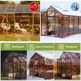 thumbnail image 5 of Bezseller 5x2 ft 0.32" thick UV Resistant Polycarbonate Panels - 12 pack, Brown, 5 of 8