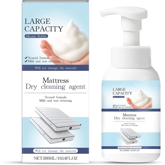 Mattress Stain Remover for Bed & Fabric, No-Scrub Fabric Spot Remover for Yellow Stain, Gentle Spot Treatment for Mattress, Couch, Rug, Carpet, Upholstery, 10.14 Fl.oz