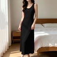 thumbnail image 4 of Miqool Nightgowns for Women Plus Size Long Night Gowns Button Front Lightweight Sleeveless Sleep Dress Victorian Nightdress Ladies Sleepwear XL-5XL, 4 of 7