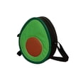 thumbnail image 4 of Bolsa en forma de AGUACATE, Diseño de Comida, FRUTA, Bandolera para Mujer, Cross-Body, con correa Ajustable, Moda Kawaii, Color Verde con Negro, Novedoso y Encantador (Bolsa para Mujer)., 4 of 5
