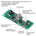 thumbnail image 4 of Solar Lamp Controller Board, Small Solar Lamp Panel Circuit Board, Li Battery Infrared Solar Lamp Circuit Board 3.7V Garden Camping Park for Outdoor, 4 of 8