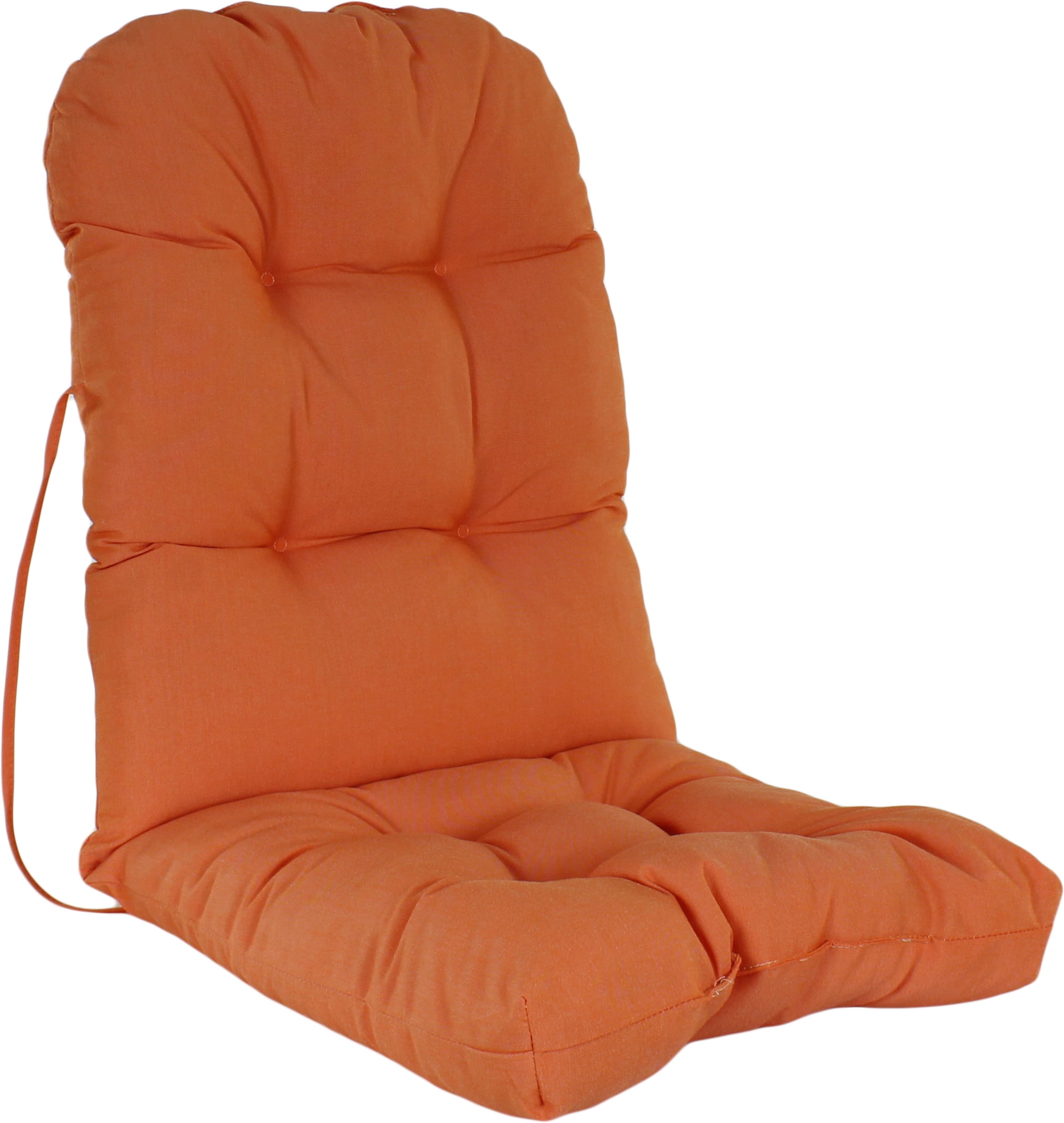 Tuscan Orange Canvas Indoor / Outdoor Adirondack Cushion Patio Chair