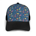 thumbnail image 3 of Yiaed Cosmos Rockets Print Baseball Cap Dad Hat Polo Style Plain Blank Adjustable Size, 3 of 5