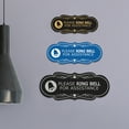 thumbnail image 2 of Designer Please Ring Bell for Assistance (Classic Bell) Sign (Brushed Silver) - Small, 2 of 5